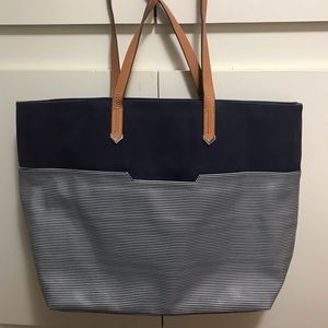 Stella and Dot Striped Breton Tote
